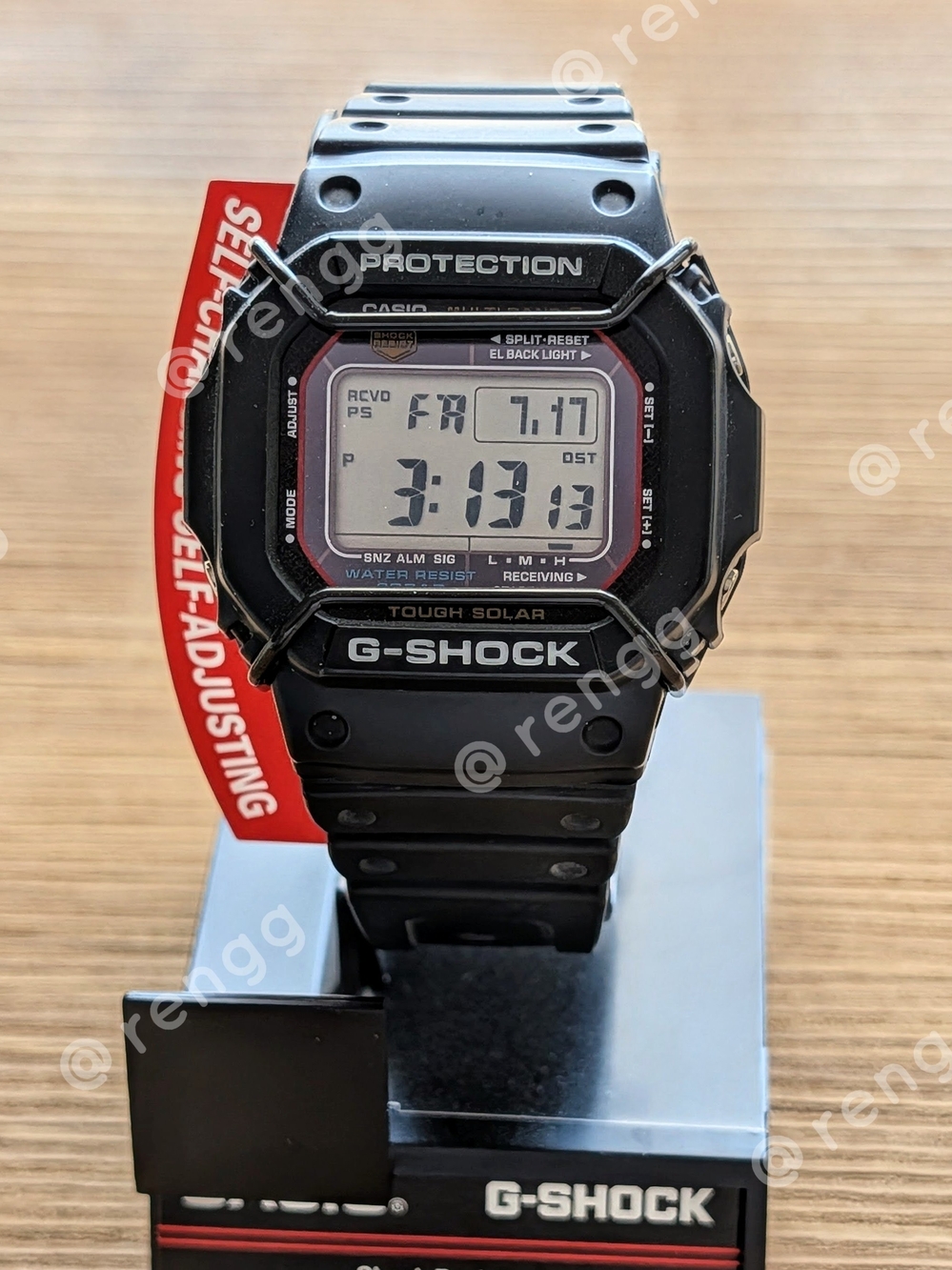 Casio Black G-Shock Digital Tough Solar Watch Atomic Multifunction 200M